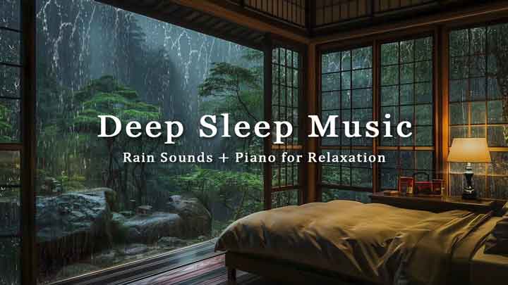 3-Hour Minimalist Rain and Piano Ambience for Restorative Rest